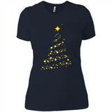 Modern Christmas Tree Light Led Merry Xmas Mug PINGPONG - Ladies' Boyfriend T-Shirt