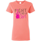 Fight Like A Girl Breast Cancer Awareness - Ladies Short-Sleeve
