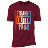 Retro Straight Outta 1968 50 Years Old - Premium Short Sleeve T-Shirt