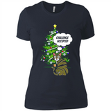 Christmas Tree Cat Long Sleeve Christmas Shirt for Cat Lover - Ladies' Boyfriend T-Shirt