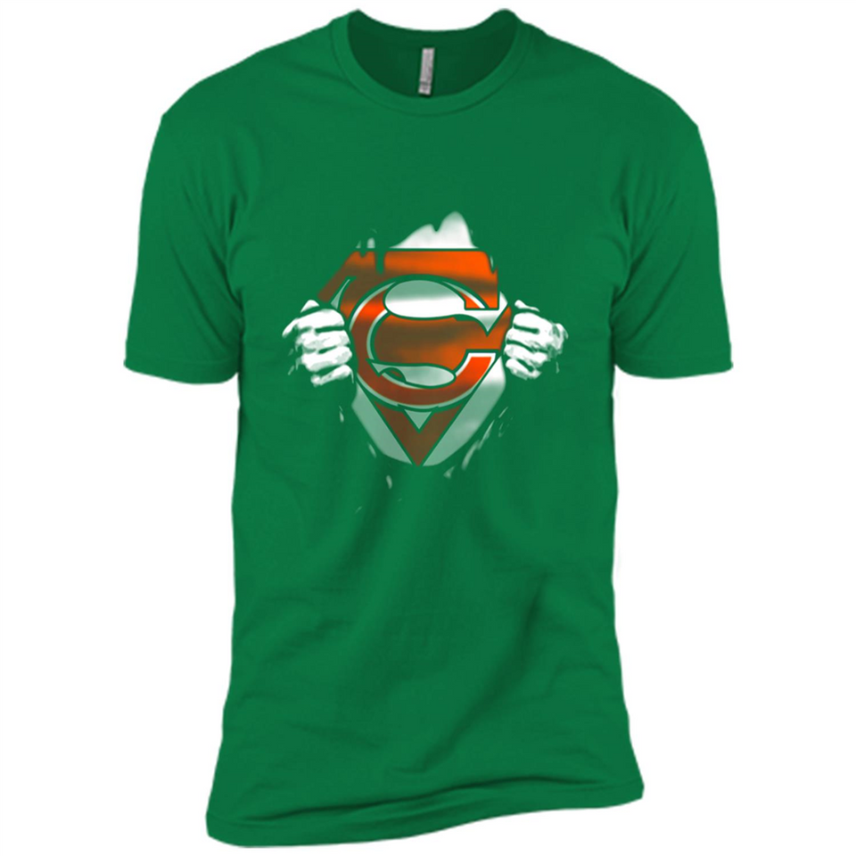 Chicago Bears And Superman Fans - Premium Short Sleeve T-Shirt