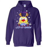 Minion Atlanta Braves Ugly Christmas Sweater Let it Snow - Hoodie