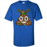 Reindeer Poop Emoji Cute Merry Christmas T-Shirt - Shirt