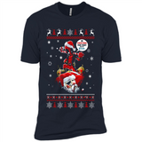 No Christmas for You – Deadpool Santa Claus Ugly Sweater - Premium Short Sleeve T-Shirt