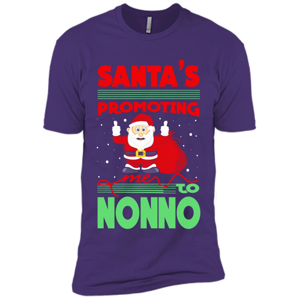 Santa's Promoting Me To Nonno - Premium Short Sleeve T-Shirt