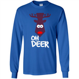 Oh Deer Christmas Reindeer Black mugs PINGPONG - Long Sleeve T-Shirt