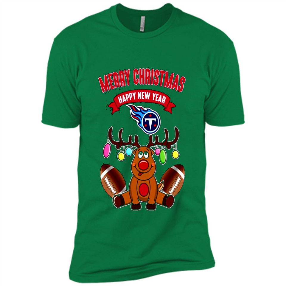 Tennessee Titans NFL Reindeer Funny Merry Christmas And Happy New Year
