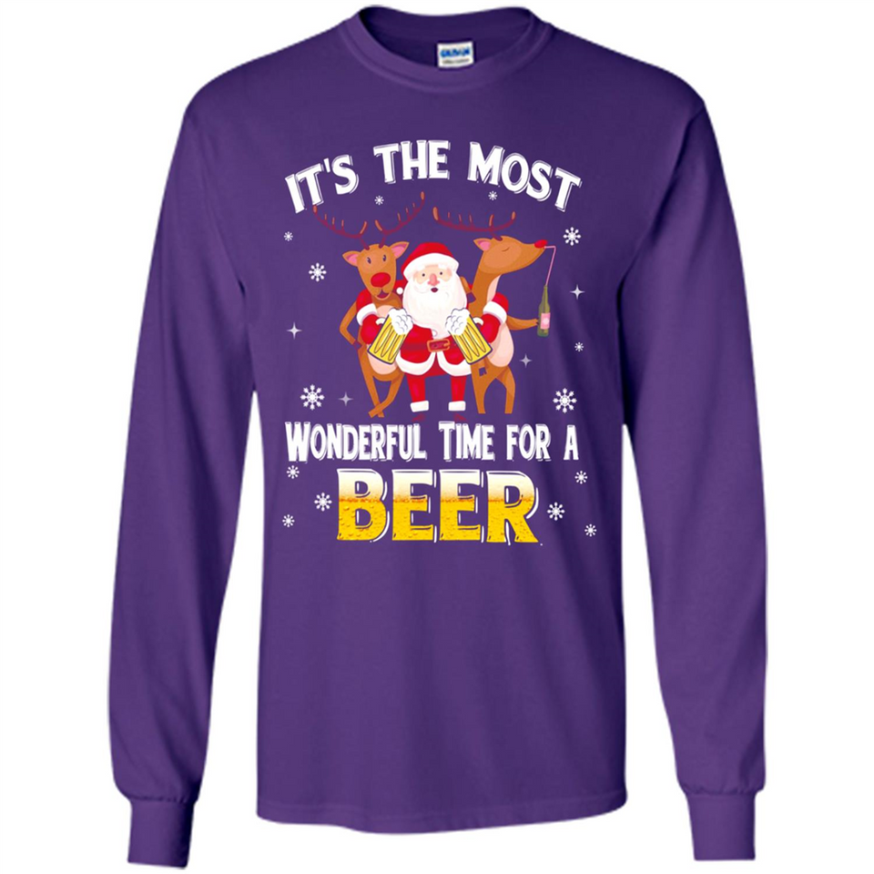 Its The Most Wonderful Time for a Beer - Long Sleeve T-Shirt