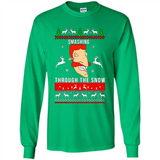 Nigel Thornberry Smashing through the snow Christmas sweatshirt PINGPONG