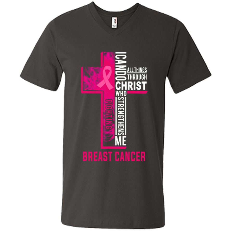 I can do all things through christ who strengthens me fighting Br ast Cancer Jesus