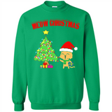 Meow merry christmas- cat and pine merry christmas - Sweatshirt