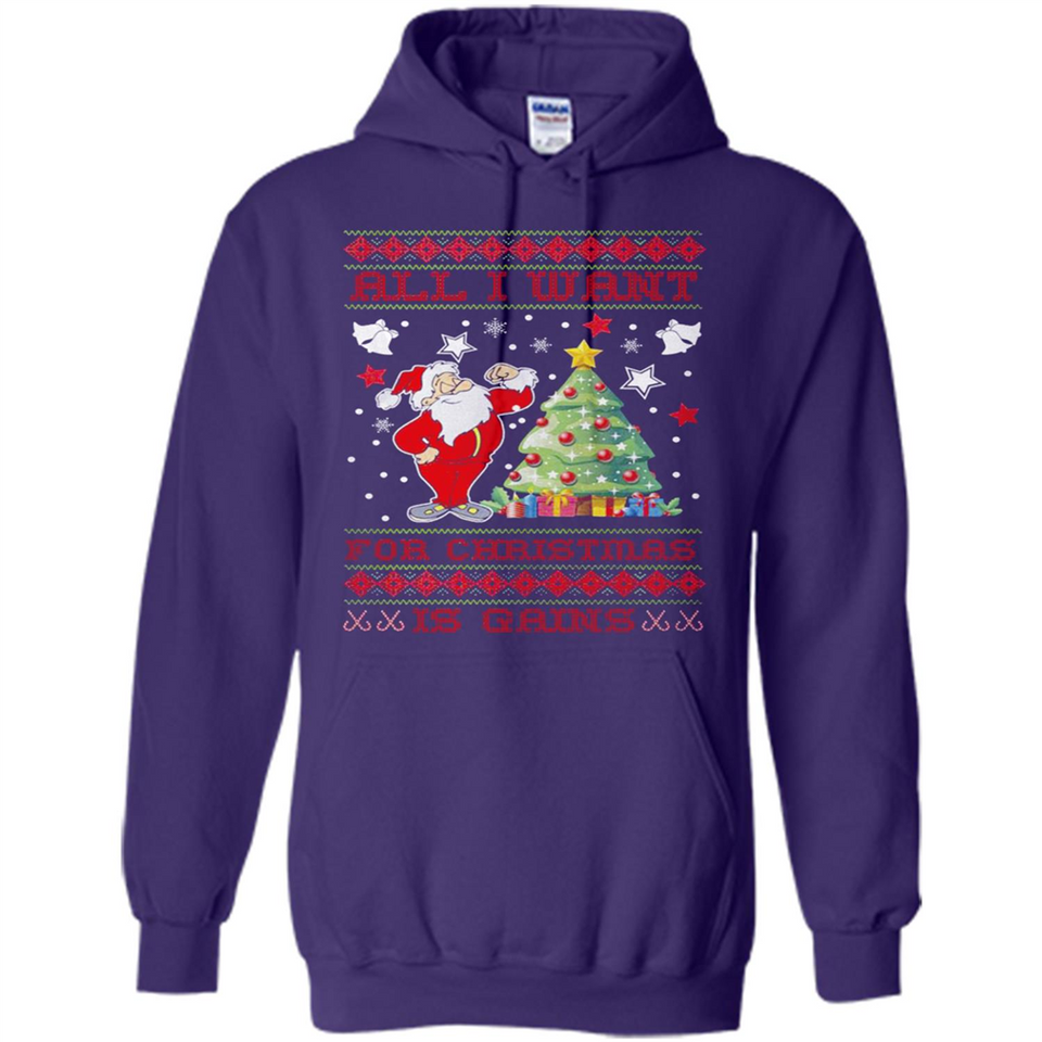 All I Want For Christmas Is Gains Christmas Tree Santa Claus