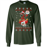No Christmas for You – Deadpool Santa Claus Ugly Sweater - Long Sleeve T-Shirt