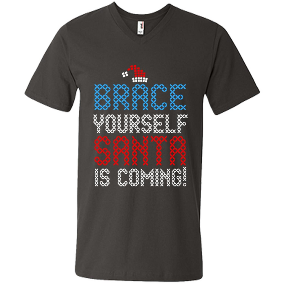 Brace Yourself Santa is coming Christmas - Men's V-Neck