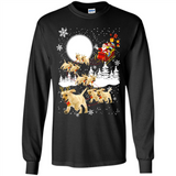 Christmas Santa Golden Retriever Sleigh For Labrador Retriever