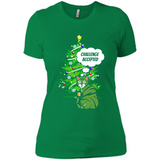 Christmas Tree Cat Long Sleeve Christmas Shirt for Cat Lover - Ladies' Boyfriend T-Shirt