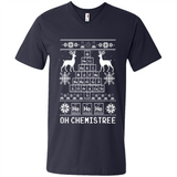 Oh Chemistry Tree Ugly Christmas Sweater - Men's V-Neck