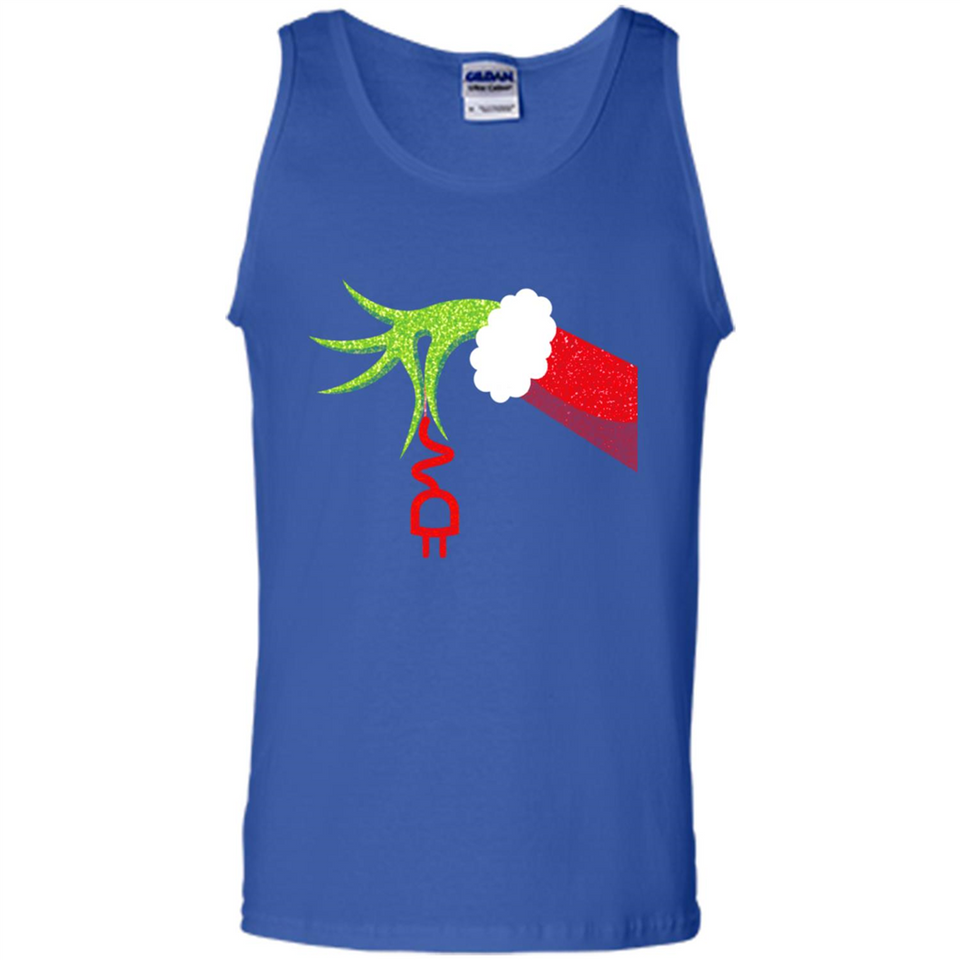 Funny Grinch Hand Holding Electrician Ornament Christmas PING PONG