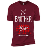 Brother Shirt Buffalo Plaid Family Camping Bear Tee - Premium Short Sleeve T-Shirt