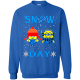 Snow Day Shirt For Detroit Lions Vs Minion Fans pingpong