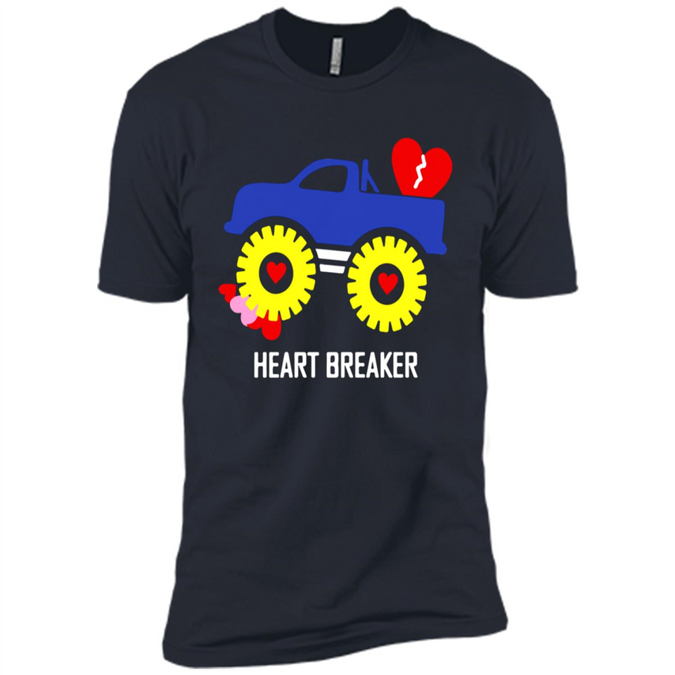 HEART BREAKER BLUE MONSTER TRUCK VALENTINE'S DAY