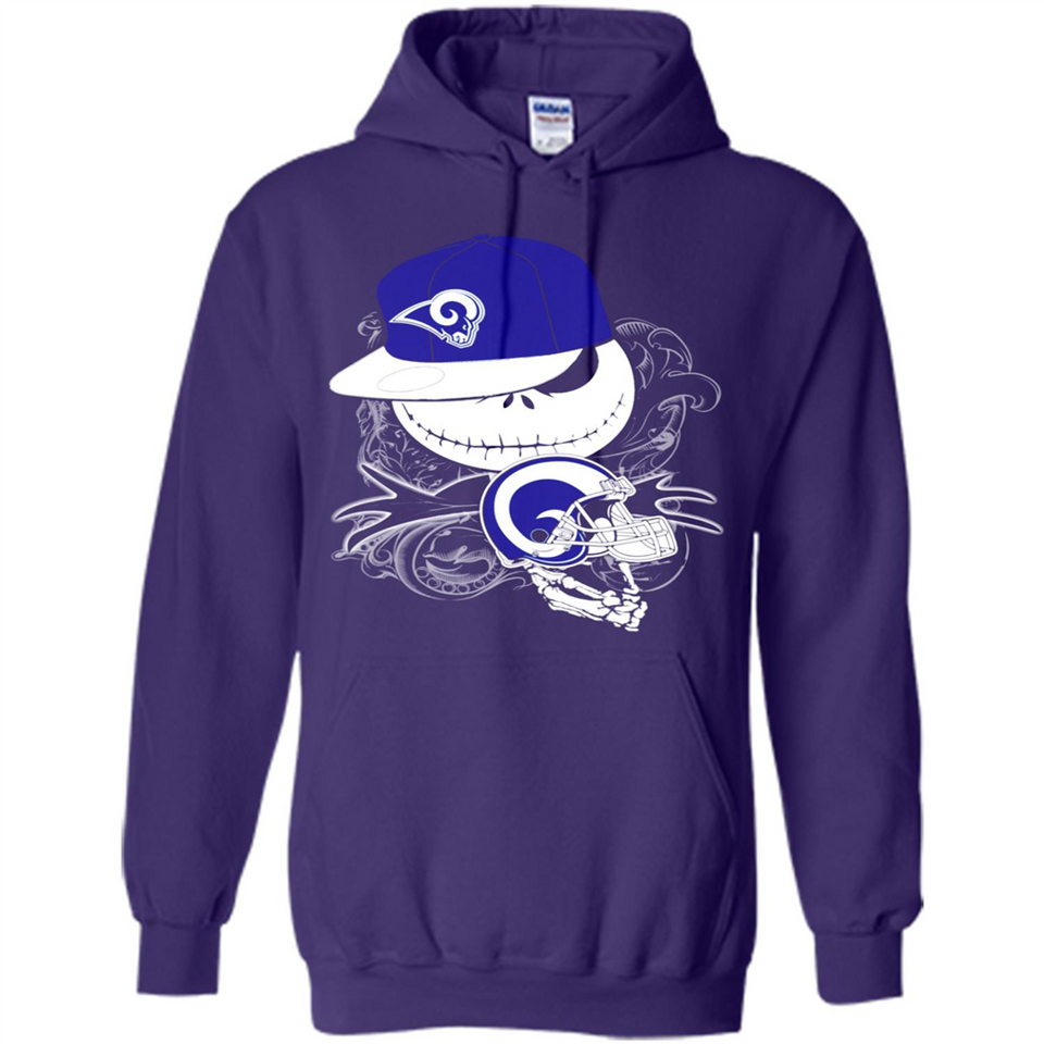 Jack Skellington The Nightmare Before Christmas-Rams Football - Hoodie