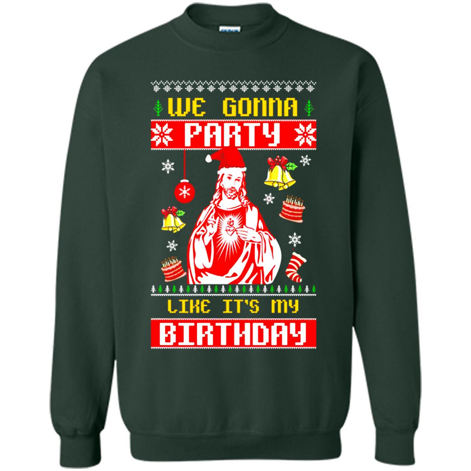 We Gonna Party Like It's My Birthday Jesus Christmas PINGPONG