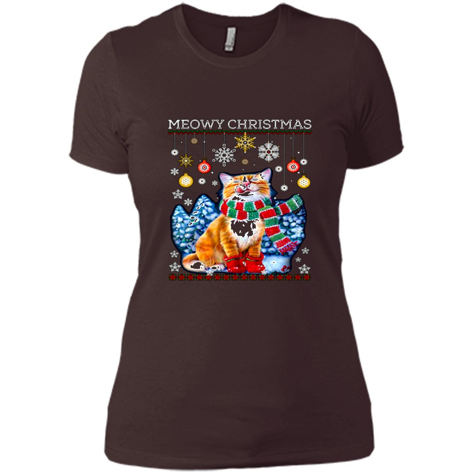 Meowy Christmas Ugly Funny Cats Lover PINGPONG