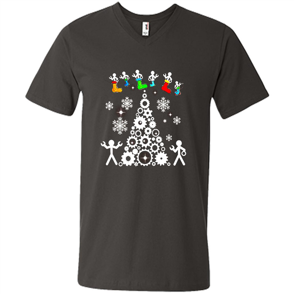 Funny Mechanics Ugly Christmas 2018 - Men's V-Neck