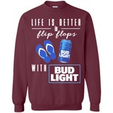 LIFE IS BETTER IN FLIP FLOPS WITH BUD LIGHT