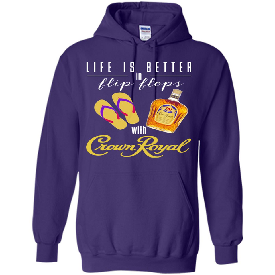 LIFE IS BETTER IN FLIP FLOPS WITH CROWN ROYAL
