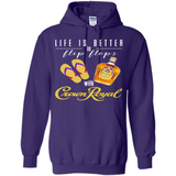 LIFE IS BETTER IN FLIP FLOPS WITH CROWN ROYAL