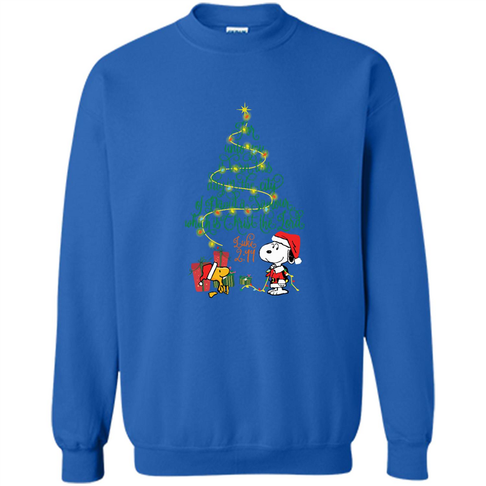 Snoopy-Woodstock-Christmas-tree-for-unto-you-is-born-this-day
