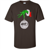 Funny Seattle Seahawks Glitter Grinch Monogram Ornament Christmas Gift - Shirt