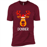 Donner Reindeer Santa Claus Funny Xmas Holiday T-Shirt - Premium Short Sleeve T-Shirt
