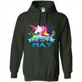 Unicorns are born in May Birthday Rainbow Gift Ladies Custom