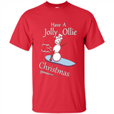 Snowman Snowboarder Tshirt Have Jolly Ollie Christmas