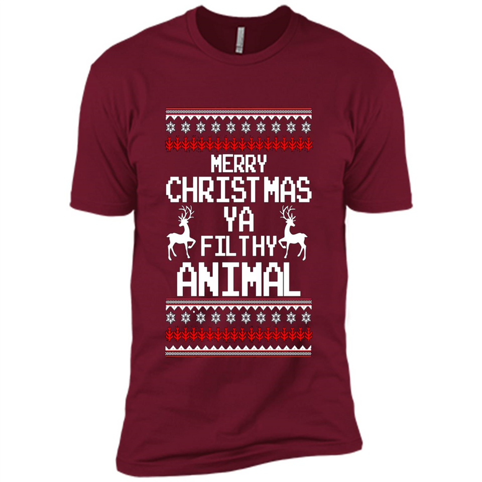 Merry Christmas ya filthy animal ulgy sweater PINGPONG