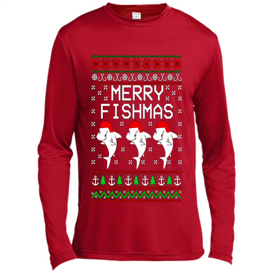 Merry Fishmas Christmas sweatshirt PINGPONG