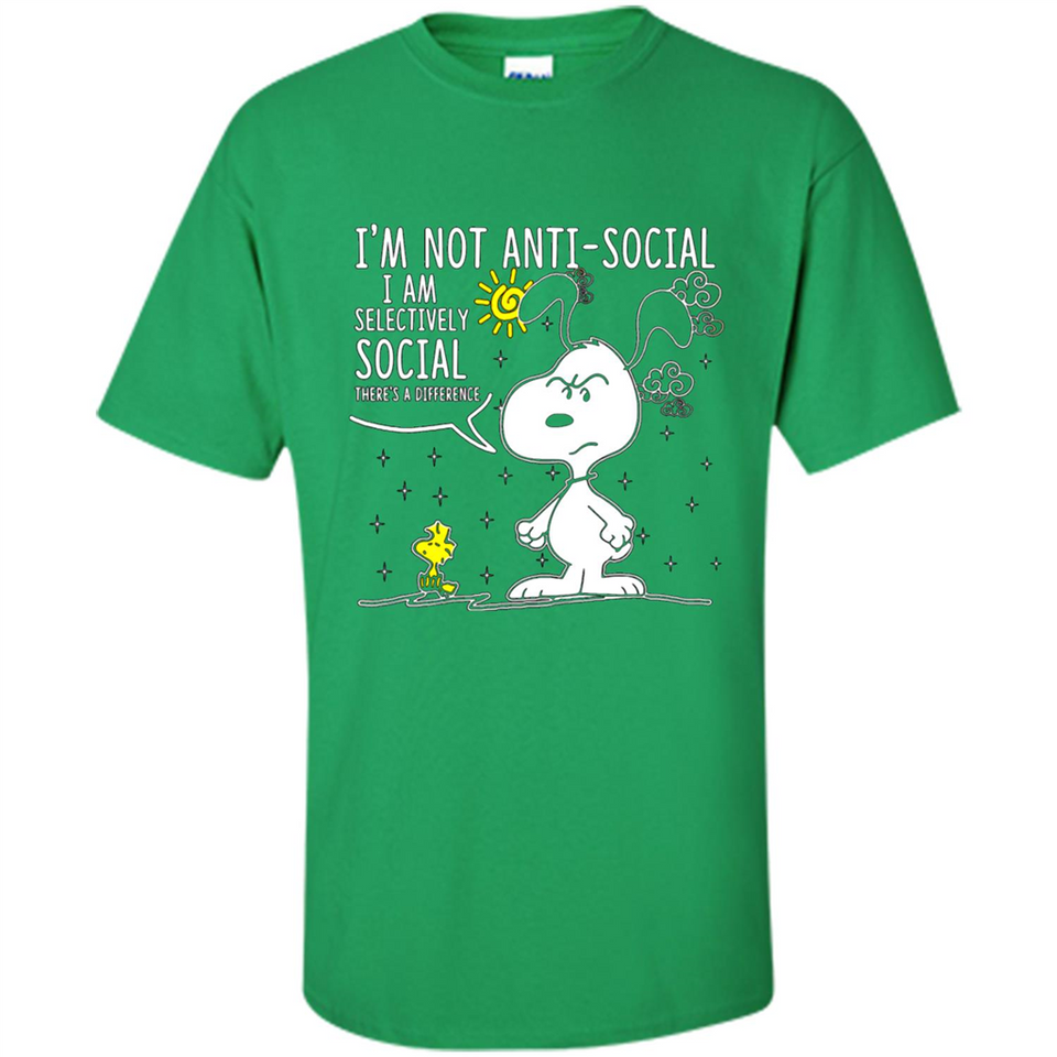 Snoopy I'm Not Anti-Social I Am Selectively Social