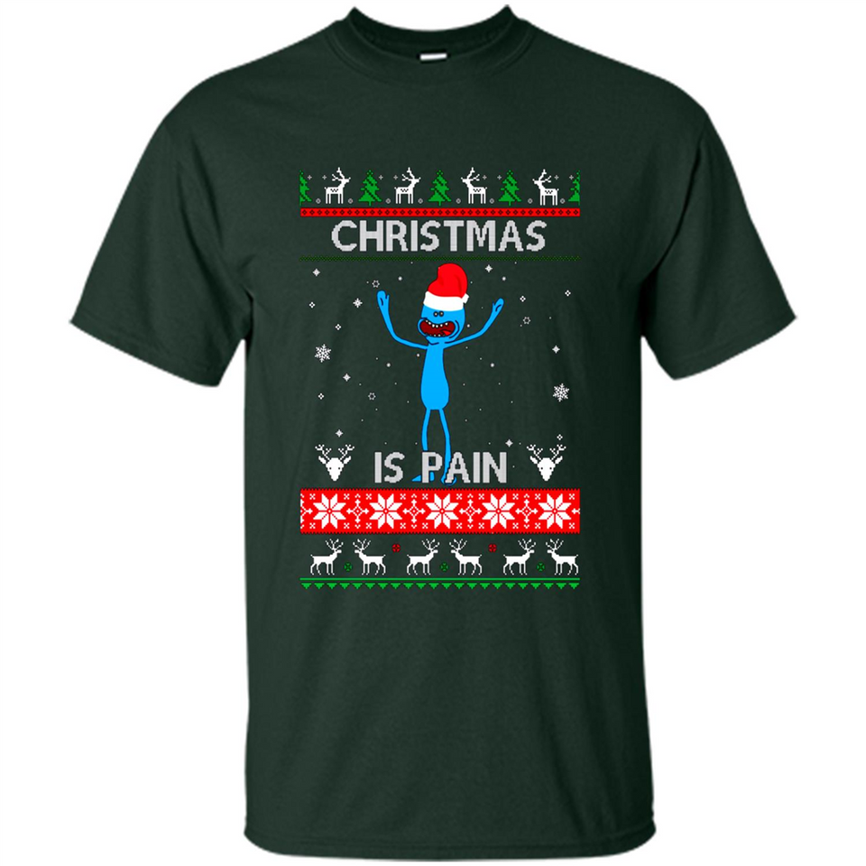 Mr Meeseeks Christmas Is Pain – Rick and Morty Christmas Sweater PINGPONG