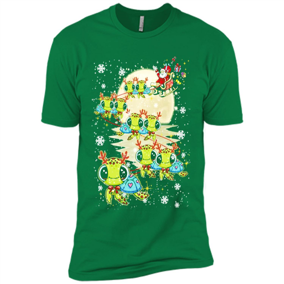 Turtles Merry Christmas - Turtles - Premium Short Sleeve T-Shirt