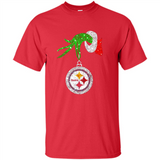 Fantastic Pittsburgh Steelers Glitter Grinch Monogram Ornament Christmas Gift - Shirt