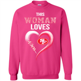 This Woman love 49ers NFL football team - Sweatshirt