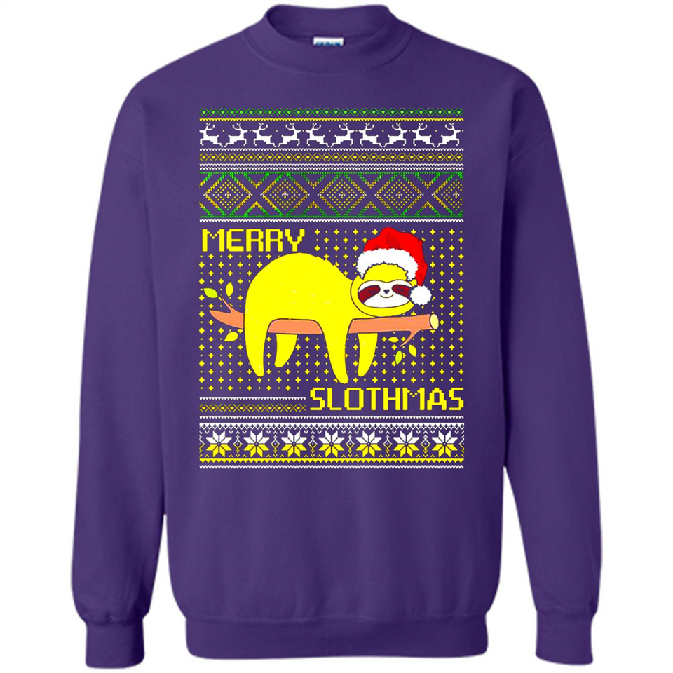 Merry Slothmas Sloth Christmas Sweater PINGPONG - Sweatshirt