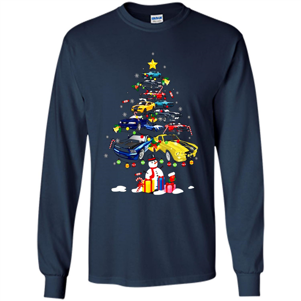 Mustang Tree Christmas Sweatshirt PINGPONG