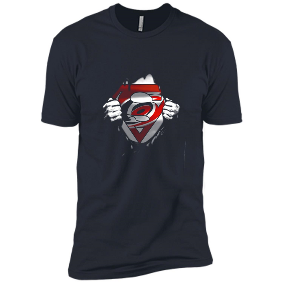 Carolina Hurricanes And Superman Fans - Premium Short Sleeve T-Shirt
