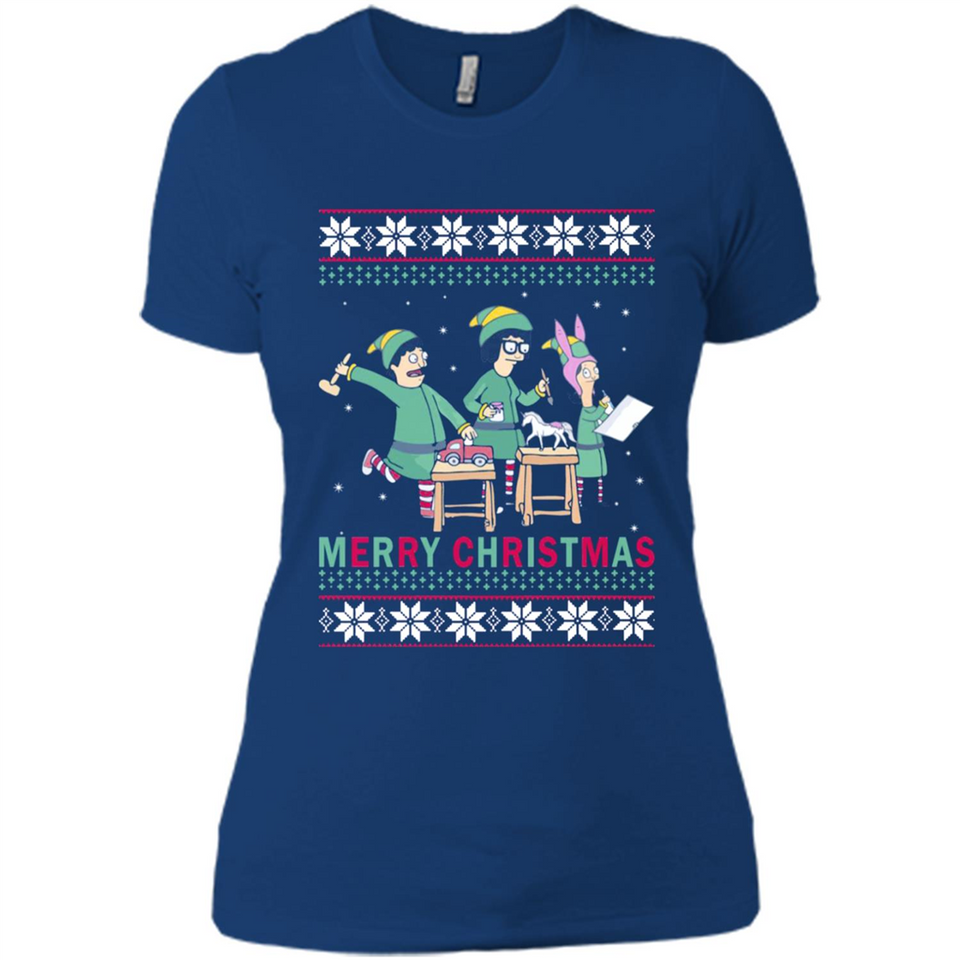 Bob’s burgers Elf Merry Christmas - Ladies' Boyfriend T-Shirt