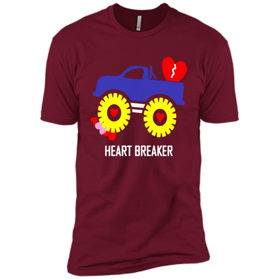 HEART BREAKER BLUE MONSTER TRUCK VALENTINE'S DAY