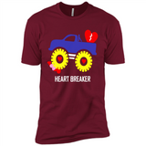 HEART BREAKER BLUE MONSTER TRUCK VALENTINE'S DAY
